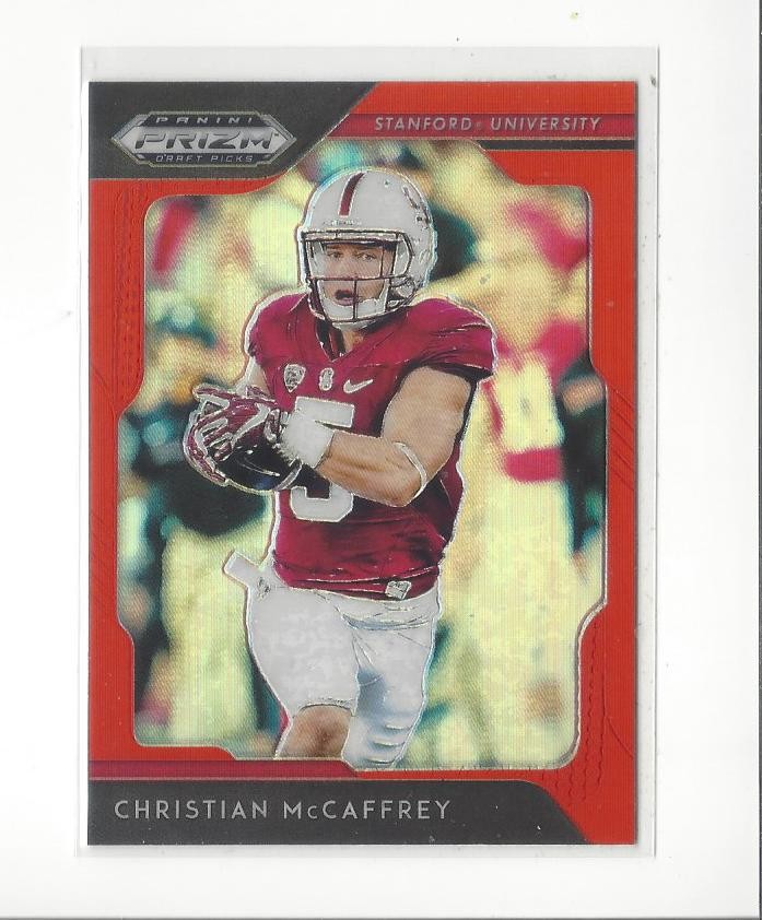 2019 Prizm Draft Orange Prizms #23 Christian McCaffrey Stanford Panthers 49ers