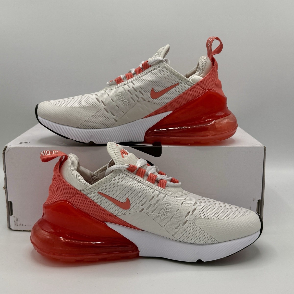 nike 270 women's white and red