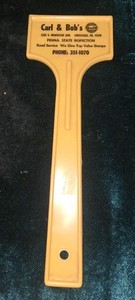 Carl & Bob GULF GAS OIL STATION ICE SCRAPER Swissvale Pa Penna State Inspection