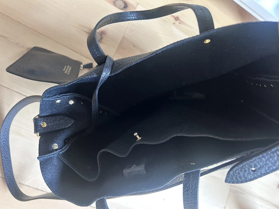 BARNEYS Нью-Йорк с заклепками кожаная сумка с короткими ручками - Изображение 4 из 4