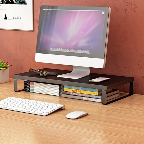 Desktop Computer Monitor Stand Desktop PC Laptop Screen Elevated Riser Organizer - Picture 11 of 24