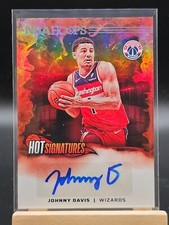 2024-25 Panini NBA Hoops Johnny Davis HOT SIGNATURES Auto Wizards #HS-JDW