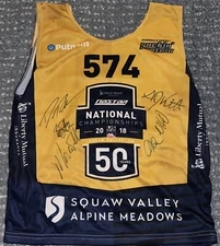 US Ski Team Racing National Championships Bib Jersey Liberty Mutual Signed #574