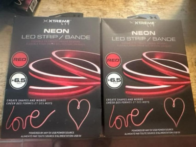 BRAND NEW Xtreme LIT Red Neon LED Light Strip 6.5 ft. BUYER GET 2 PER ORDER