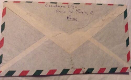 Italien 1949 Luftpostbrief nach USA mit Familie & Waage 100L Solo Generalkonsulat - Bild 4 von 4