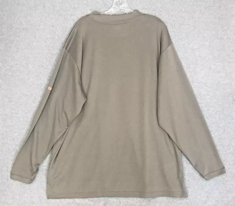 Мужская рубашка для рыбалки Redington XXL пуловер с длинным рукавом и ложным воротником зеленая UPF 30 - Изображение 3 из 4