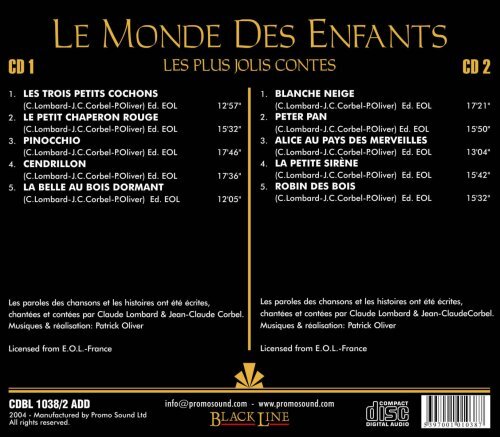 Jean-Claude Corbel Le Monde Des Enfants - Les Plus Jolis Contes (CD)