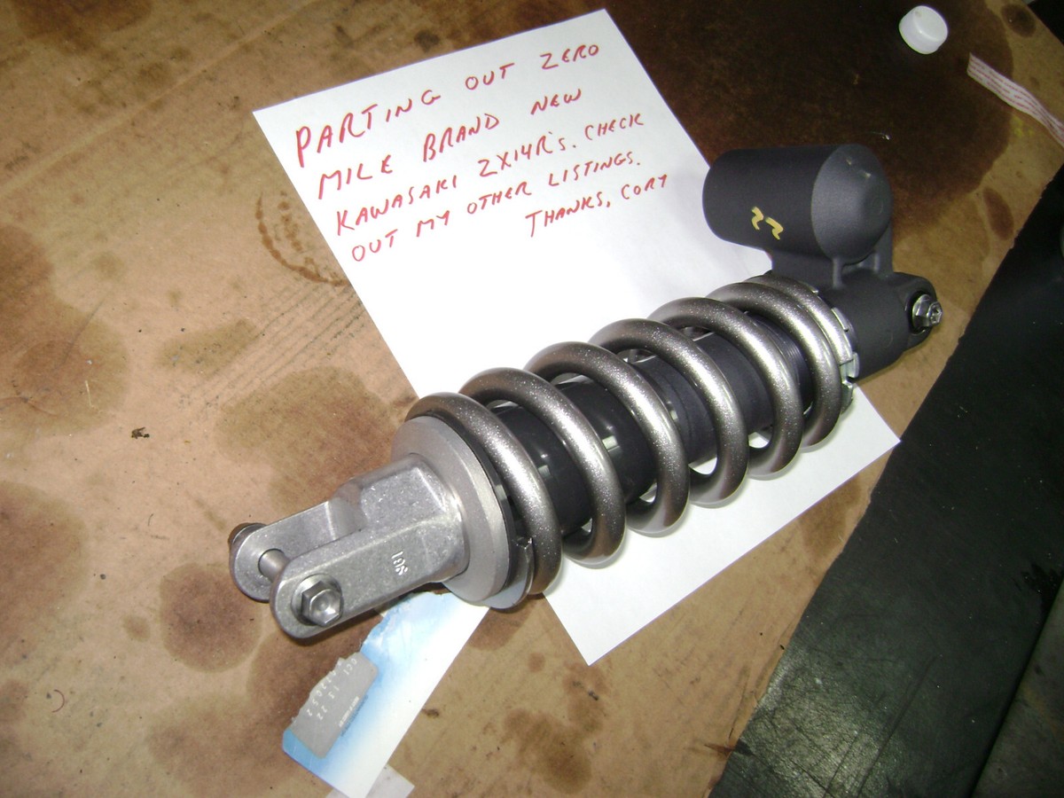 22 ZX14R REAR SHOCK ZX-14R NEW TAKE OFF ZERO MILES 12 13 14