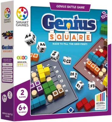 Smart Games - Genius Square 1 oder 2 Spieler Puzzlespiel