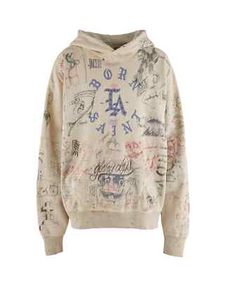 SAINT MICHAEL × BORN X RAISED BR HOODIE BORN X RAISED + SAINT MXXXXXX LA HOODIE: GREYM | eBay
