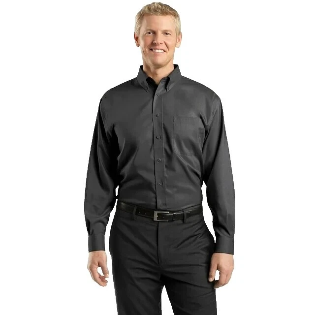 Long Sleeve Big & Tall Casual Button-Down Shirts for Men