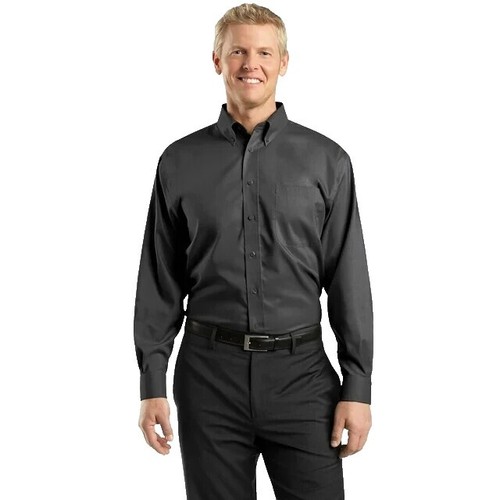 kings court dress shirts Mens KINGS COURT Long Sleeve Button Down Dress Shirt Big 18 33/4 Blue Uniform
