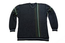 Enzo Lorenzo Pullover Vintage Strick Knit Sweatshirt Sweater Jumper Streifen 58 