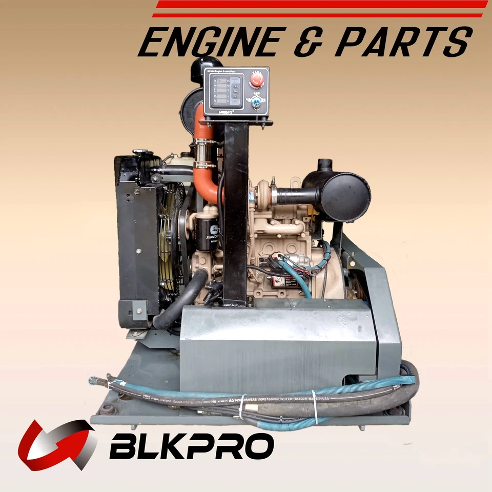 Power Unit Long Block Engine John Deere 4024TF270 Turbo Diesel 61HP 2.4L - Image 2 of 3