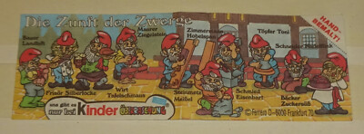 BPZ Beipackzettel DIE ZUNFT DER ZWERGE 1992 *kleine Schrift* ORIGINAL