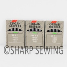30pcs ORGAN DBX1 INDUSTRIAL SEWING MACHINE NEEDLES 16X231 16X257 16X95 JUKI