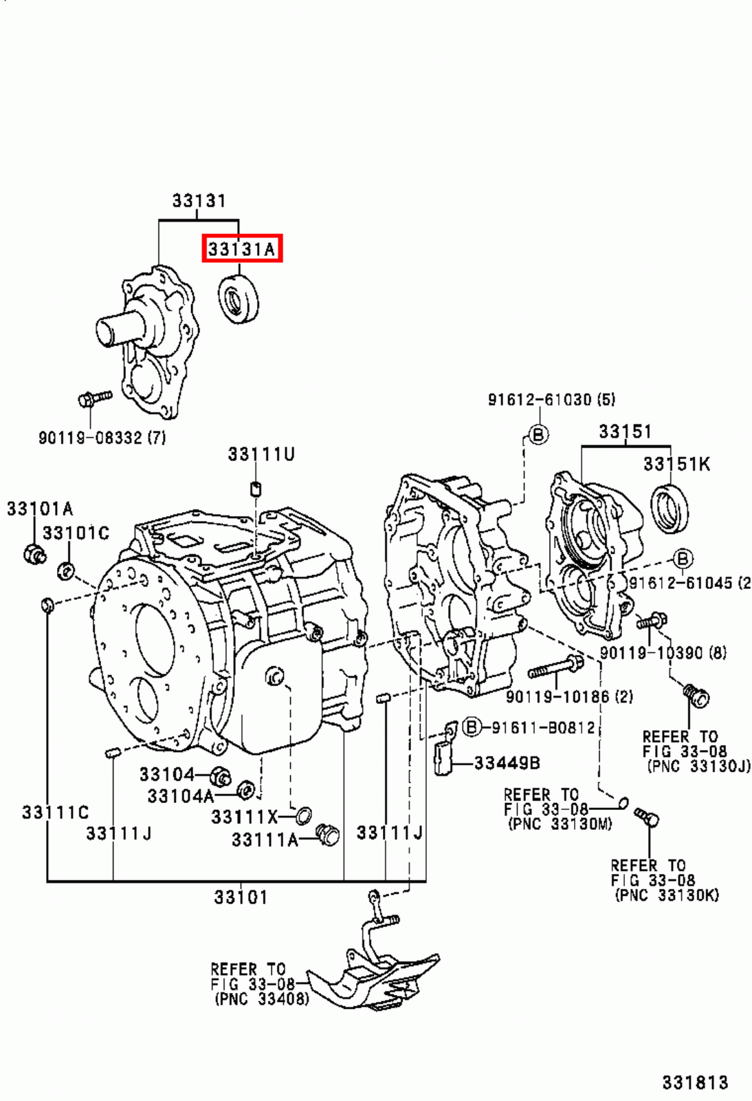 Genuine LandCruiser UZJ100 HZJ81 HZJ80 HDJ81 Front Gearbox Input Shaft