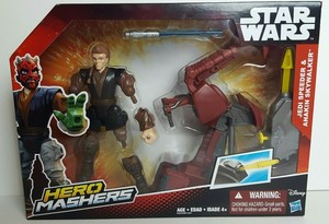 star wars hero mashers jedi speeder and anakin skywalker