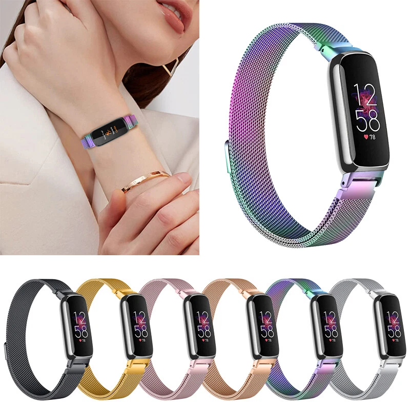 For Fitbit Inspire 3 Strap Metal Milanese Magnetic Loop Stainless Steel Band