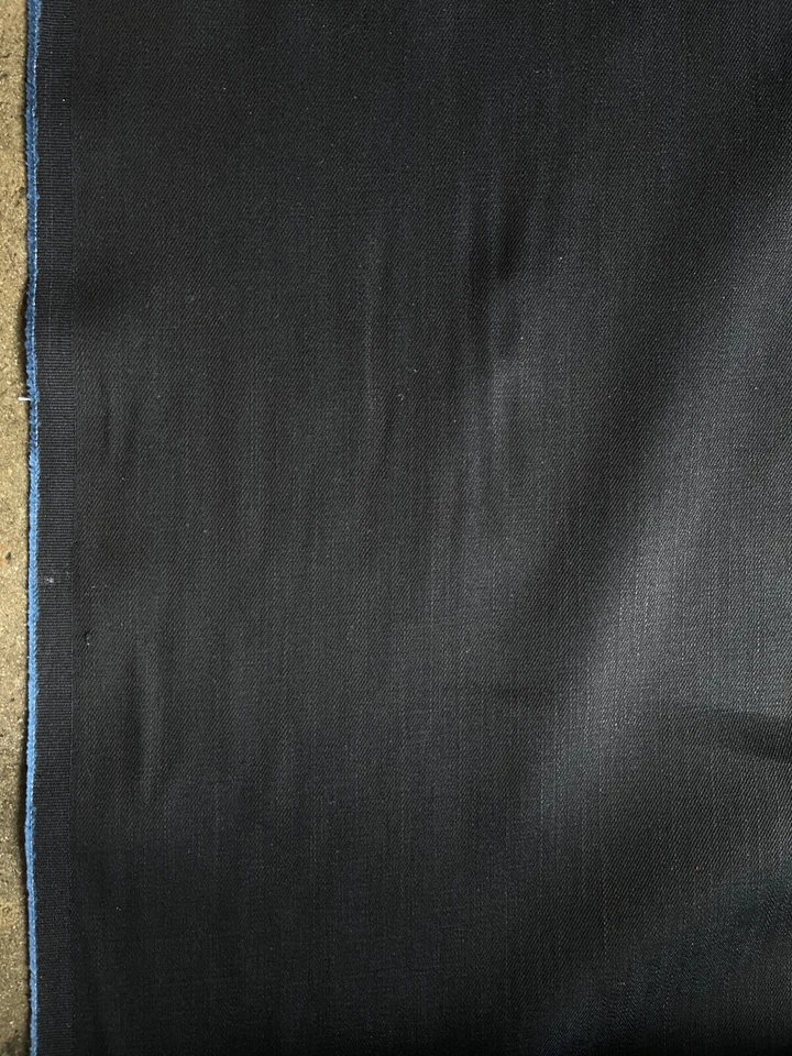 11 oz Black Denim with Blue Weft Cotton Poly Blend USA MADE Fabric By the yard - Image 4 of 4