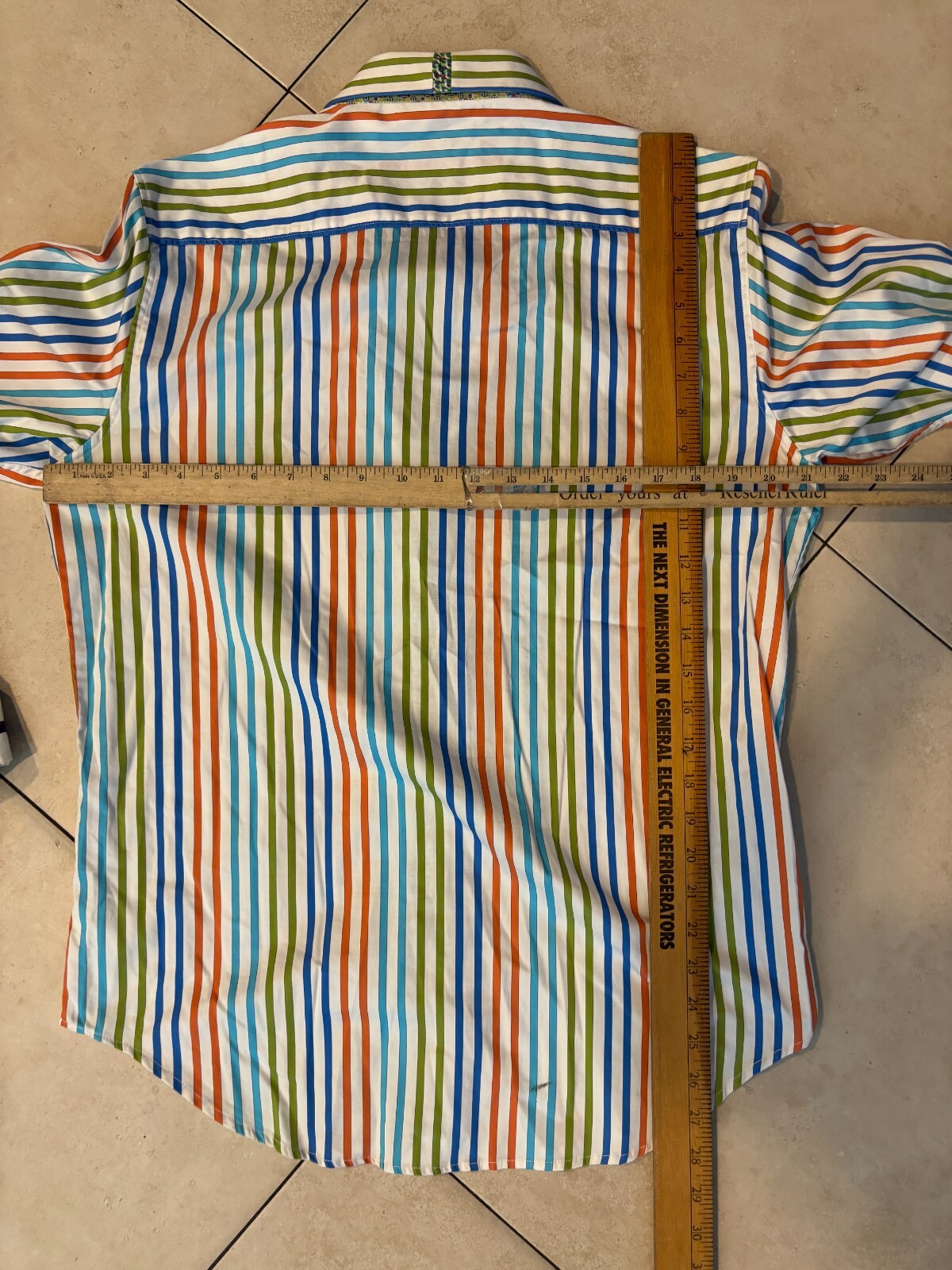 Robert Graham Button Down Shirt Patchwork Striped… - image 8