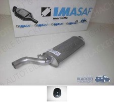 IMASAF ESD Auspuff Endtopf+Gummis für Saab 9000 Schrägheck 2.0+2.3 -16 Turbo