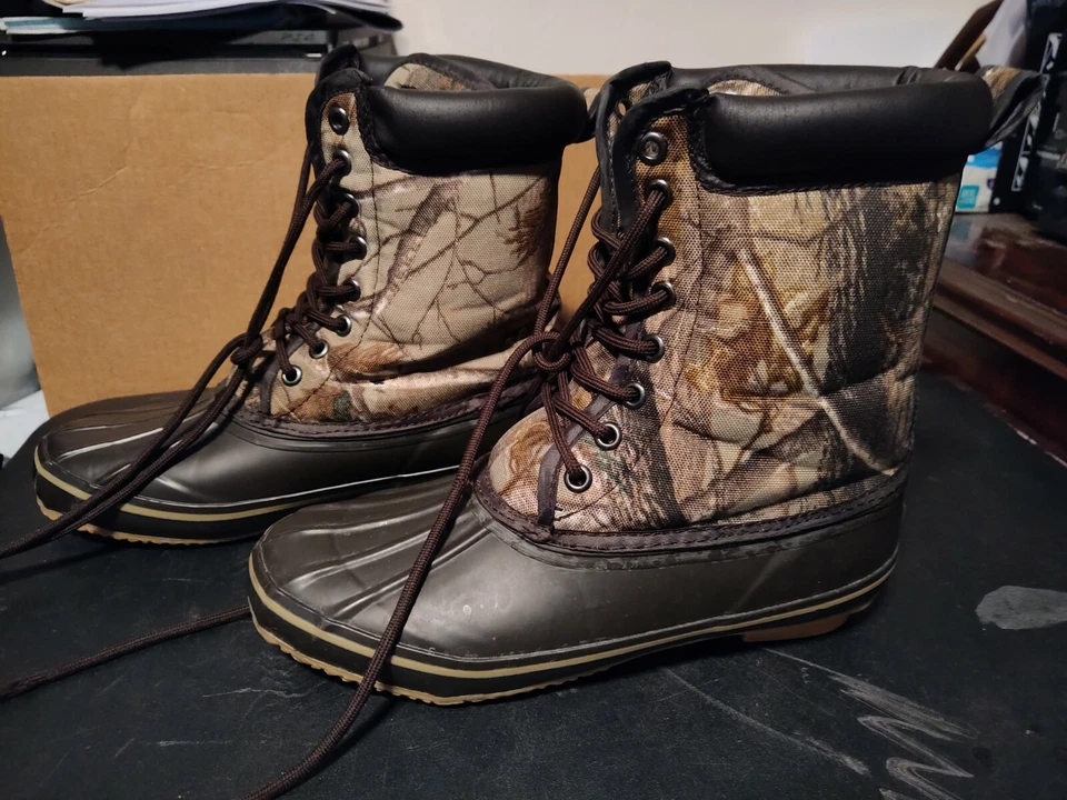 RED HEAD MEN'S CAMO TUNDRA PAC BOOT 9 Thermolite 100% Waterproof  - Image 3 of 4