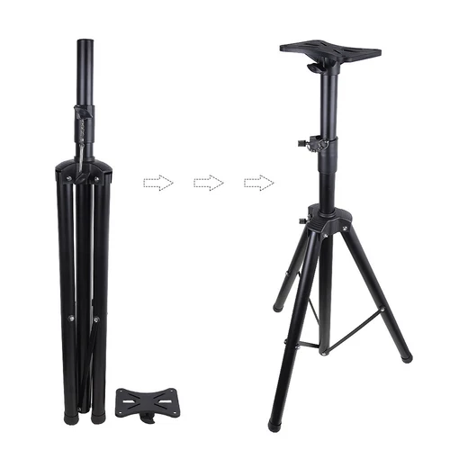 PA Speaker Stand Tripod High Quality Adjustable 100-180cm Stands 35mm Pole Mount - Picture 11 of 12