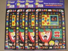 SANDYLION PHOTO SCRAPBOOK STICKERS 1997 MEMORIES OF SCHOOL DAYS 4 SHEETS