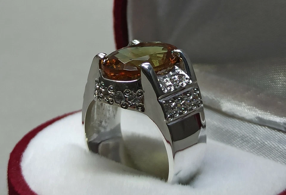 Color Changing Alexandrite Sterling Silver 925 Handmade Women Anniversary Ring — 第 2/4 张图片