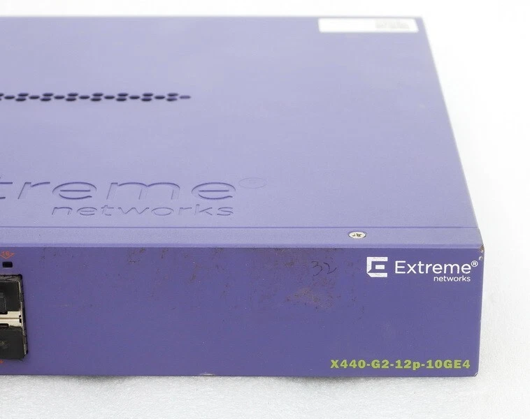 NOS EXTREME NETWORKS INC. MODEL X440-G2-12P-10GE4 COMMUNICATION NETWORK SWITCH - Image 2 of 4