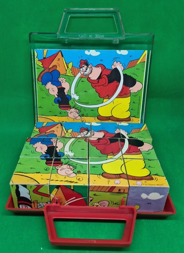 E' UN GIOCO CLEMENTONI - POPEYE BRACCIO DI FERRO CUBI PUZZLE - COMPLETO VINTAGE - Imagen 2 de 3