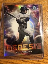 2021 Bowman Draft Milwaukee Brewers Sal Frelick Genesis Purple Refractor 174/250