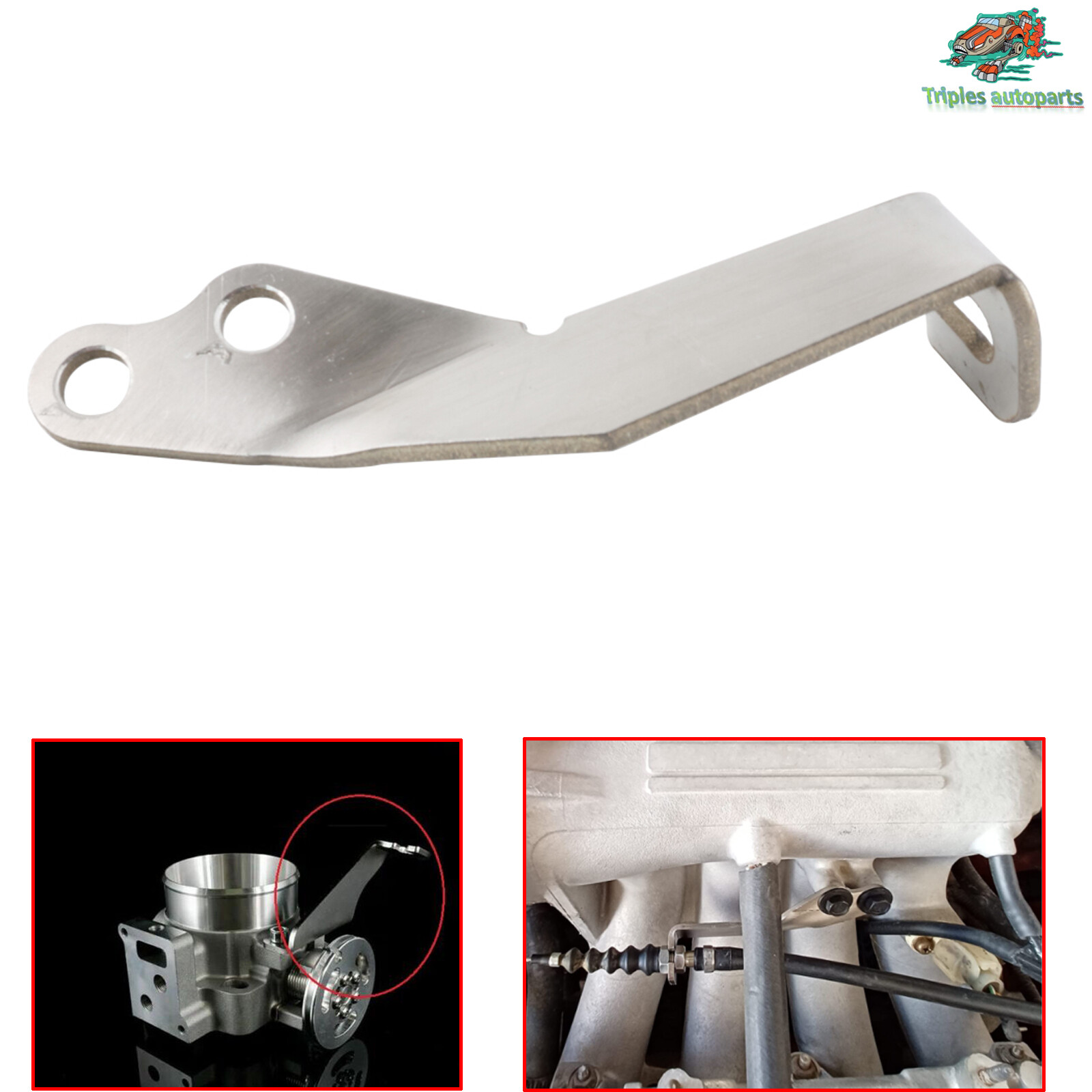 Throttle Body Cable Bracket For Honda Civic Integra Engine Swap Type R