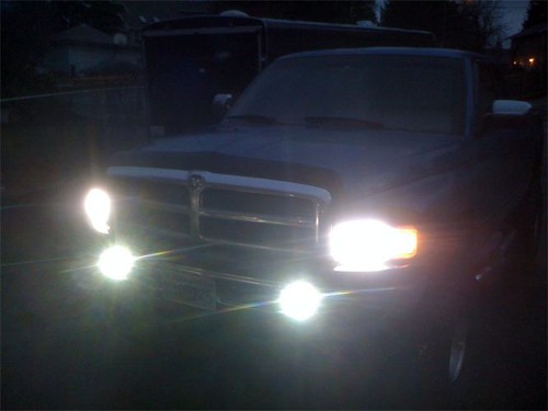 Fits 94 01 DODGE RAM TRUCK HIGH BEAM FOG LIGHT KIT, Non Sport - Bild 6 von 6