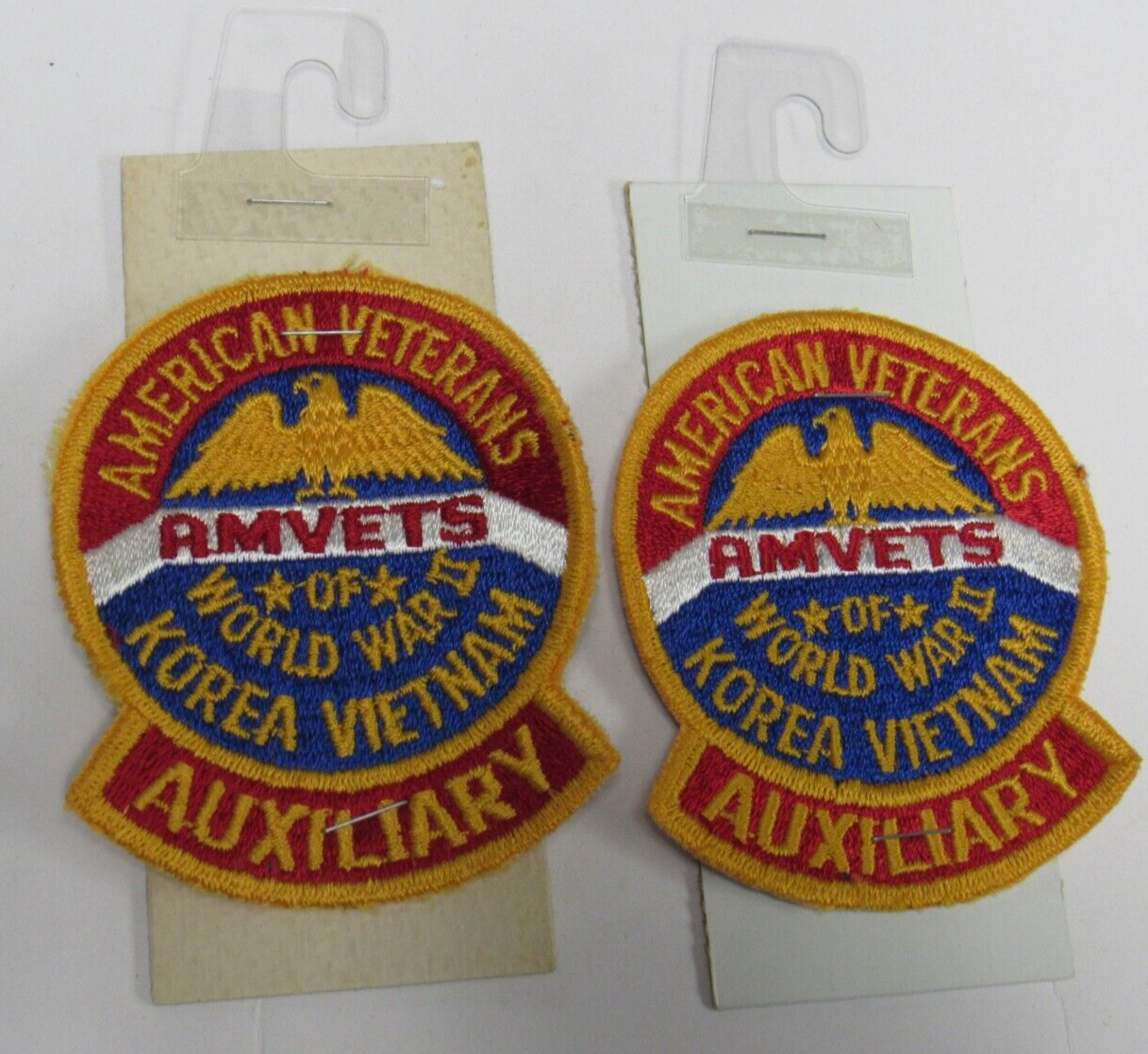 2 Vintage American Veterans AMVETS of World War II Auxiliary 3