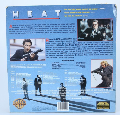 Laser Disc Film HEAT Un face à face de légende (Réf # 50) - Photo 2/3