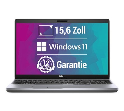 Dell Latitude 5511 15,6 Zoll Full HD i5-10400H bis 4,6GHz 16GB 512GB SSD W11P64