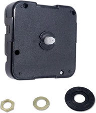 Clock Movement Replacement 8Mm/0.31 Inch Shaft Length Silent Quartz Mechanism
