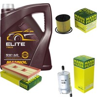 Mann Inspektionspaket Filterset 5L Mannol Elite 5W-40 FüR VW Golf V 1.6 FSI