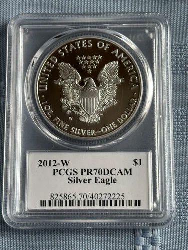 2012-W PF70 PCGS DCAM American silver eagle .