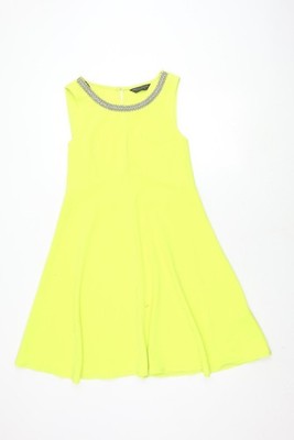 Dorothy Perkins Damen grün ärmelloses Kleid Größe 14