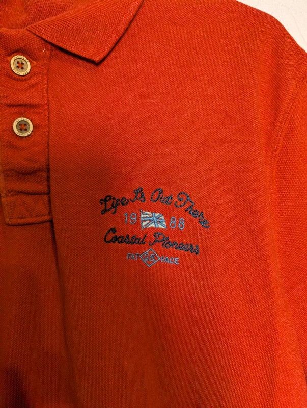 FatFace Coastal Pioneers Red Polo Shirt Size L Mens Casual image 2