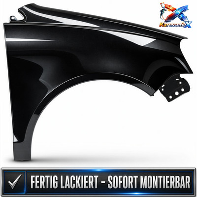 Kotflügel VW Polo 9N3 LC9Z rechts schwarz vorne lackiert  2005-2009 neu