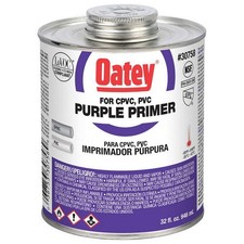 OATEY 30758 PVC Primer,Purple,32 oz. 39AN86