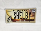 Sample Montana License Plate Shelby Wolf Dempsy-Gibbons Fight Logo Ford Mustang
