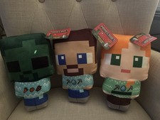 Minecraft Plush Lot 3 Pcs