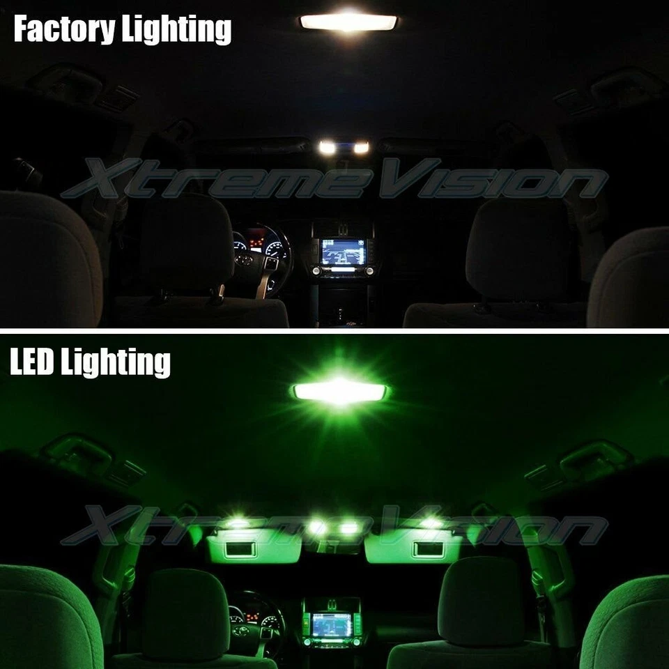 LED interior XtremeVision para Mazda 5 2010-2013 (8 piezas) verde Foto 3 de 4