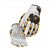 Tillman 1925 Pro Impact Adjustable Wrist Drivers Glove Cowhide , Small