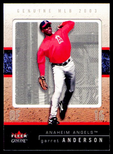 2003 Fleer Genuine Garret Anderson #96 card